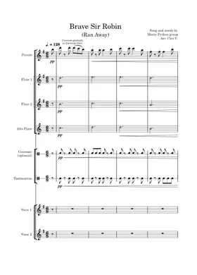 Musescore Pantalones rotos Sheet music for Piano, Tambourine (Mixed Duet)
