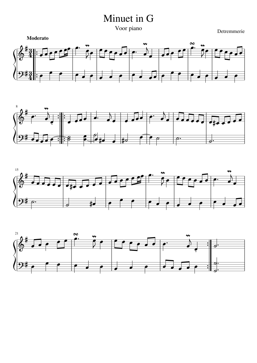 Minuet in G