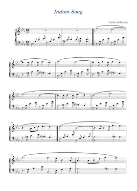 Free Indian Song by Carlos d'Alessio sheet music | Download PDF or print on  Musescore.com