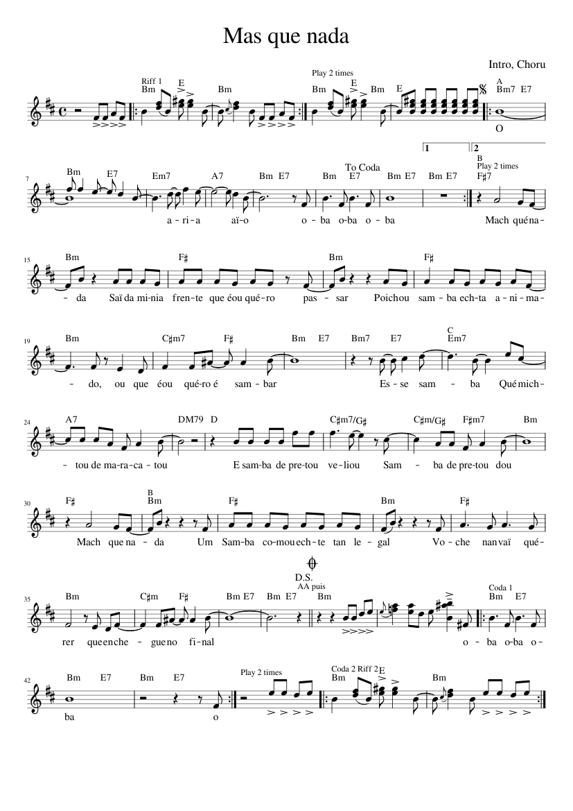 mas-que-nada-sheet-music-for-vocals-solo-musescore