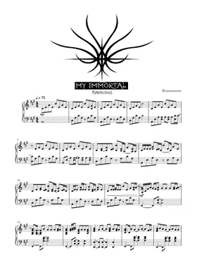 Free My Immortal by Evanescence sheet music | Download PDF or print on  Musescore.com