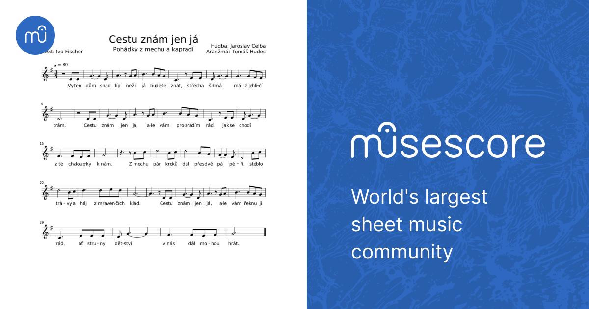 Cestu Zn m Jen J Sheet Music For Flute Solo Musescore cestu-zn-m-jen-j-sheet-music-for-flute-solo-musescore