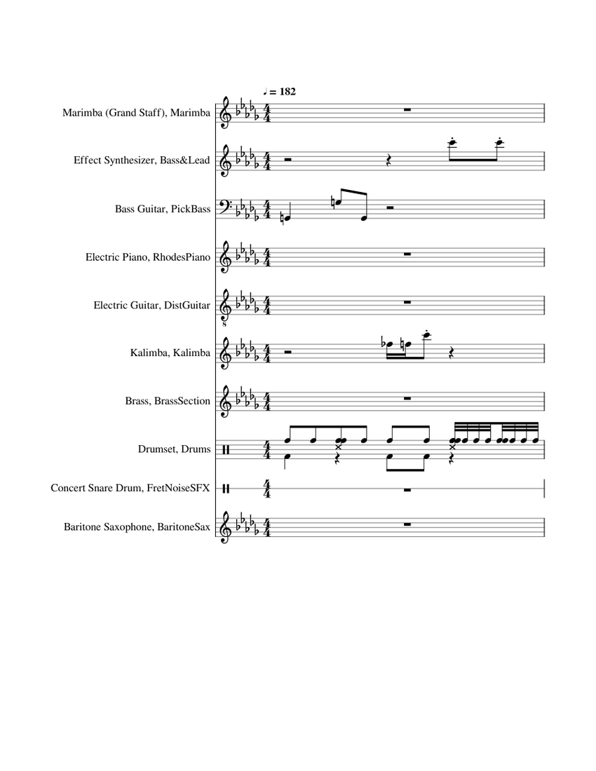Crash Bandicoot it's about time Hit The Road_Bonus round Sheet music