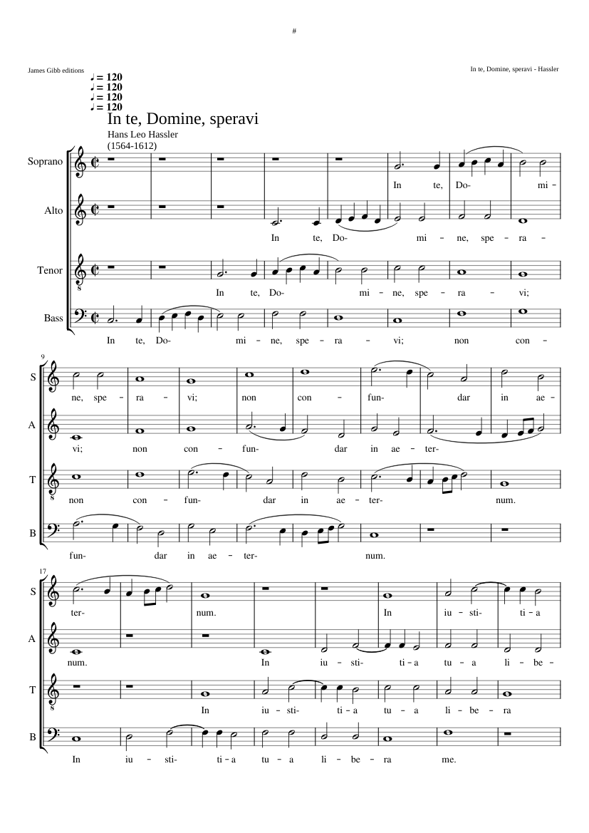 In te domine speravi