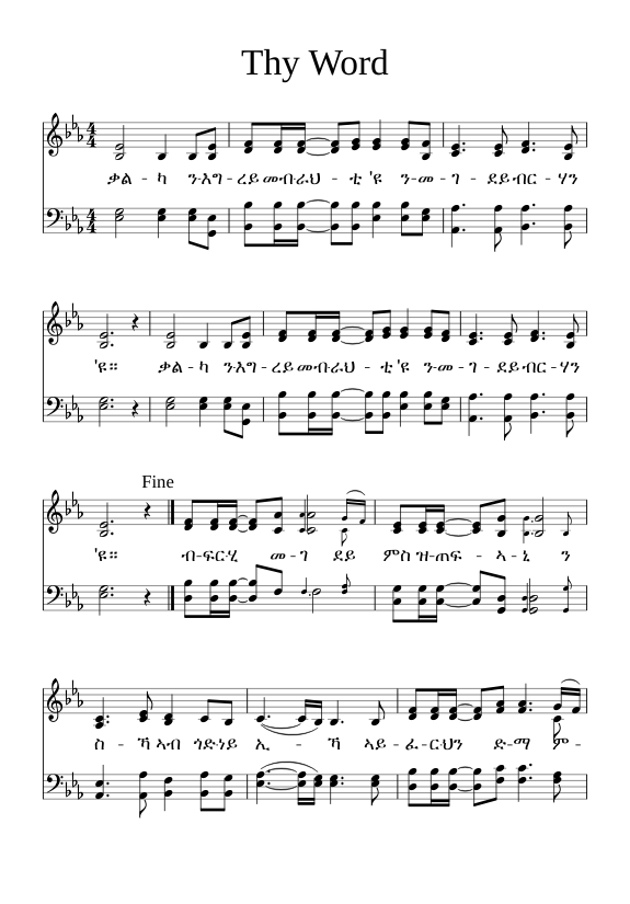 Thy Word Is A Lamp Unto My Feet Sheet Music For Piano Solo Download And Print In Pdf Or Midi Free Sheet Music For Thy Word Is A Lamp Unto My