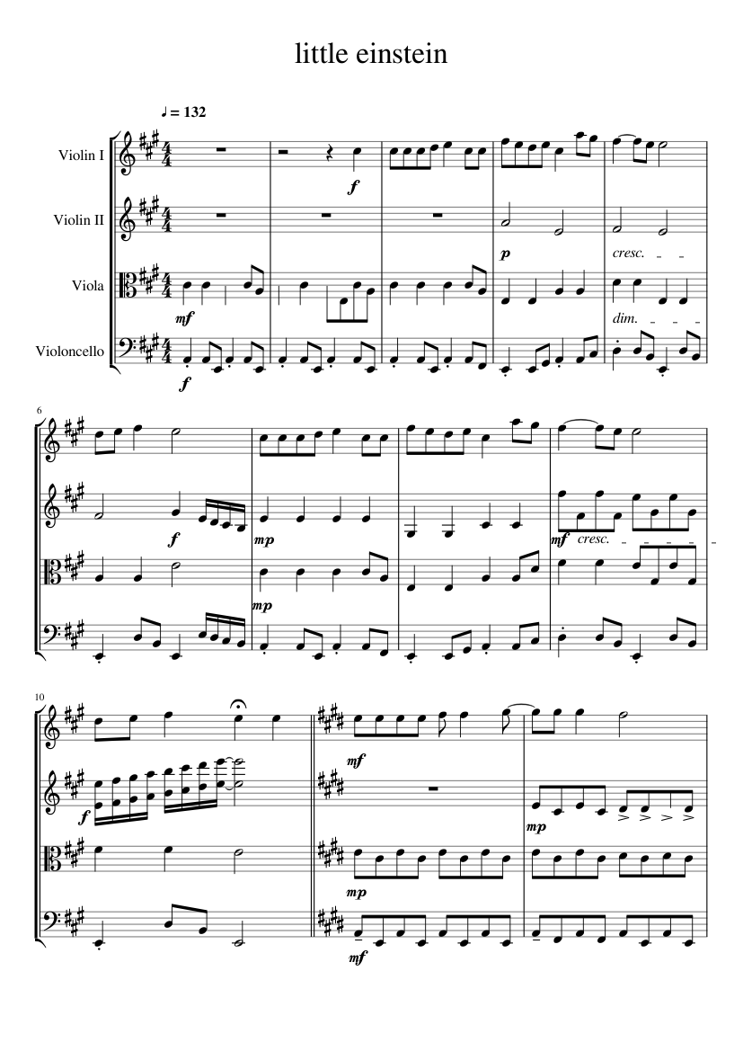 little-einstein-sheet-music-for-violin-viola-cello-string-quartet