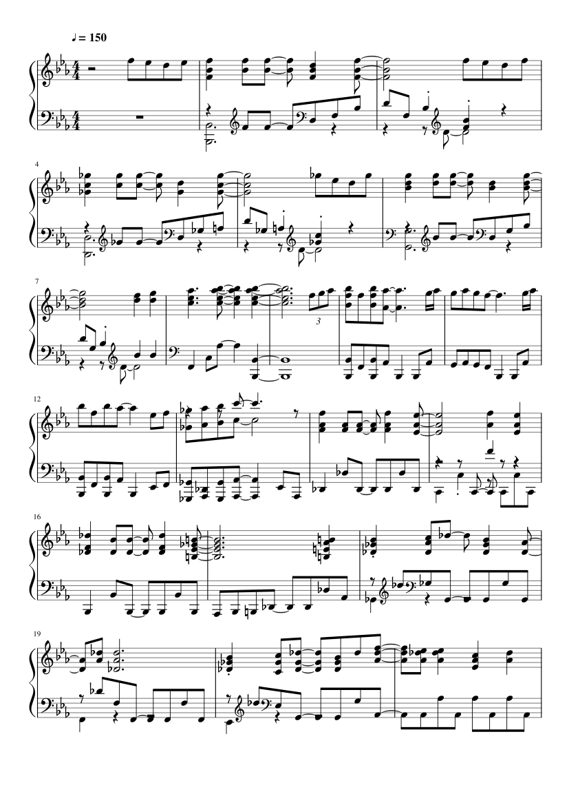 Departure! (Hunter x Hunter 2011 OP #1) Sheet music for Piano (Solo) |  Musescore.com