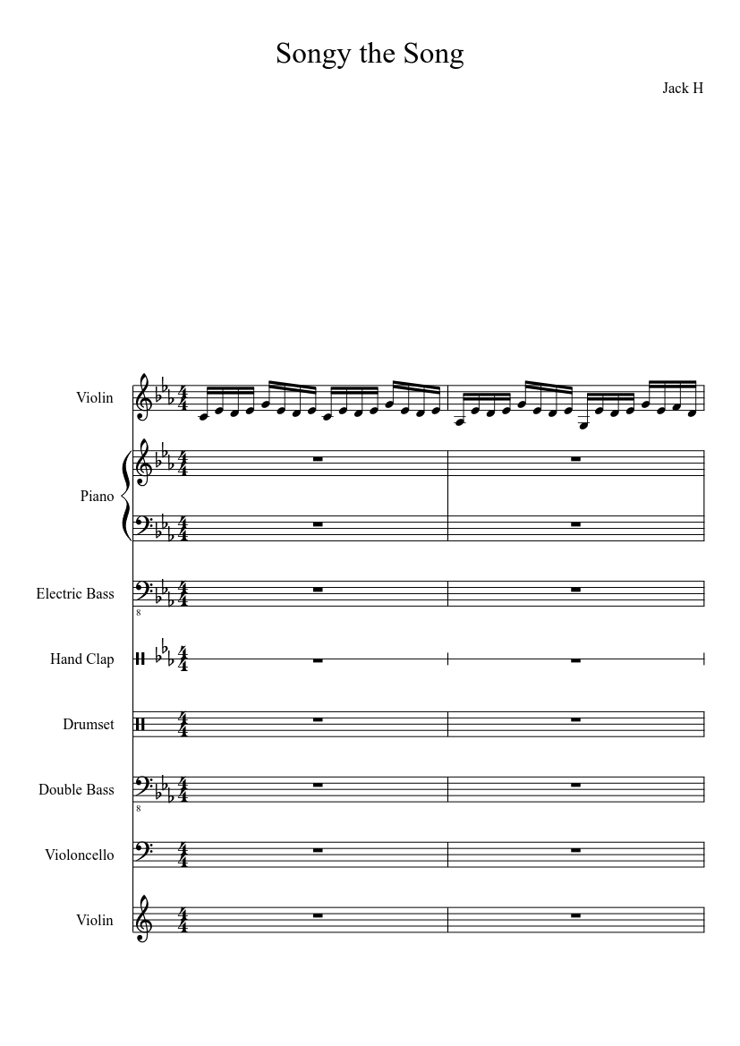 Song from island 1 of my singing monsters Sheet Music for Piano, Violin  (Mixed Trio) | MuseScore.com