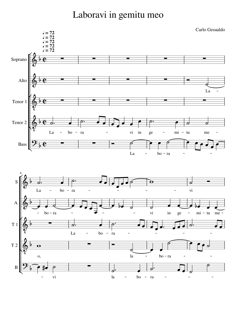 Laboravi in gemitu meo