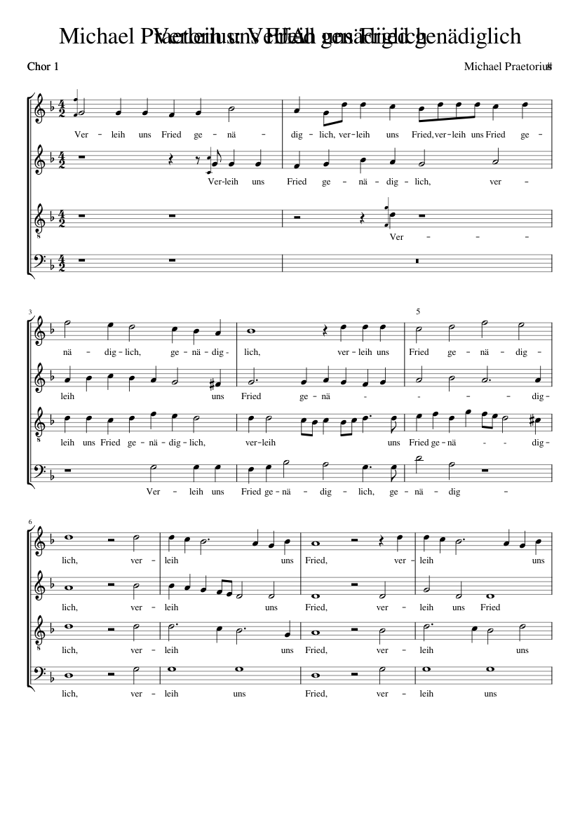 Verleih uns Fried genädiglich