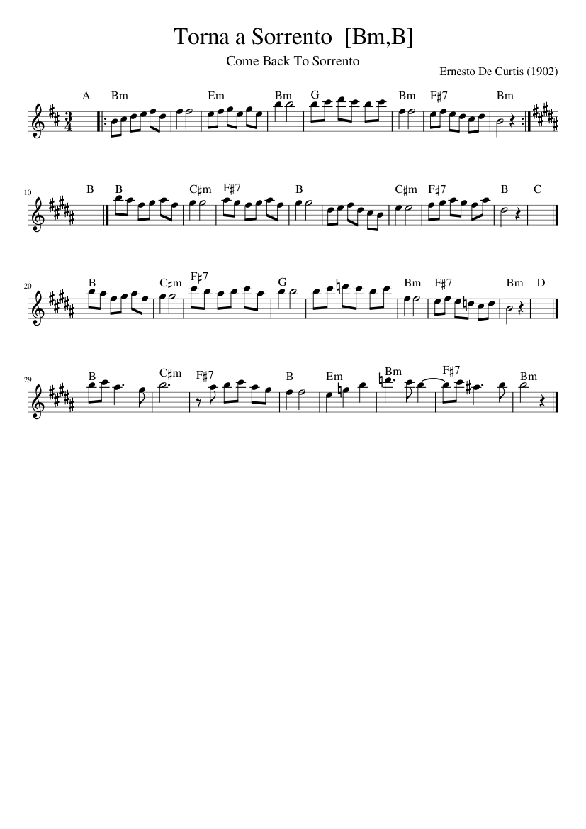 Torna a Sorrento [BmB]