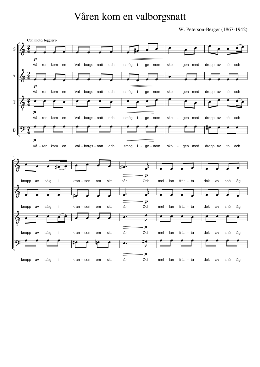 Våren kom en Valborgsnatt