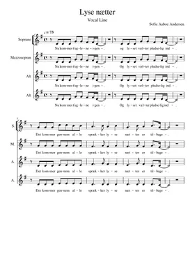 indsats mestre Vil Free Lyse Nætter by Alberte sheet music | Download PDF or print on  Musescore.com