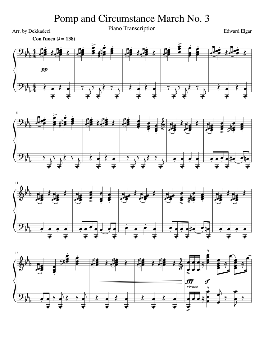 Pomp and Circumstance March No.3 Op.39 No.3