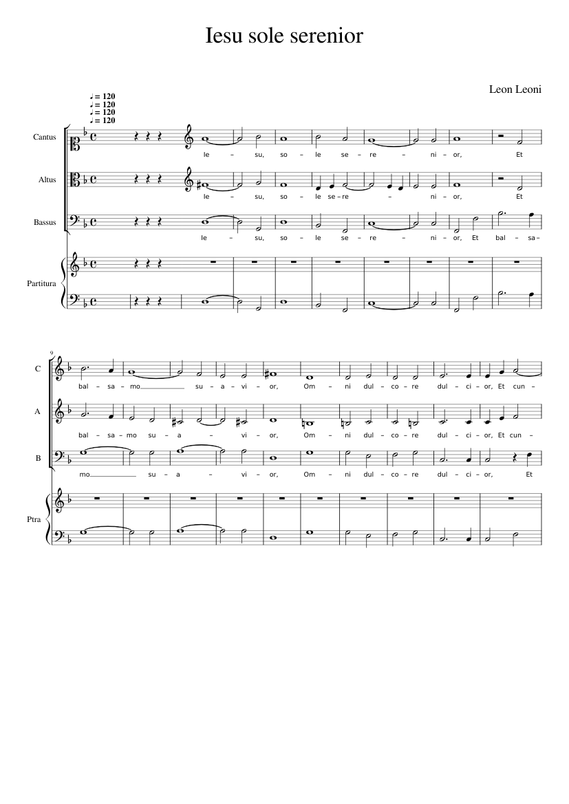 Iesu sole serenior