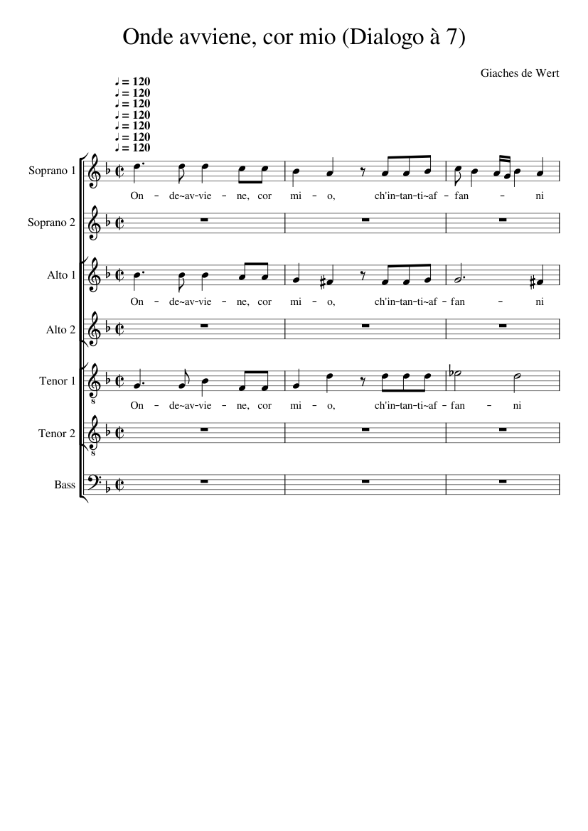 Onde avviene cor mio