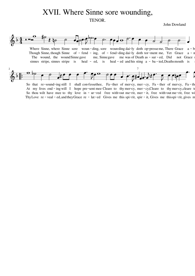 XVII. Where Sinne sore wounding