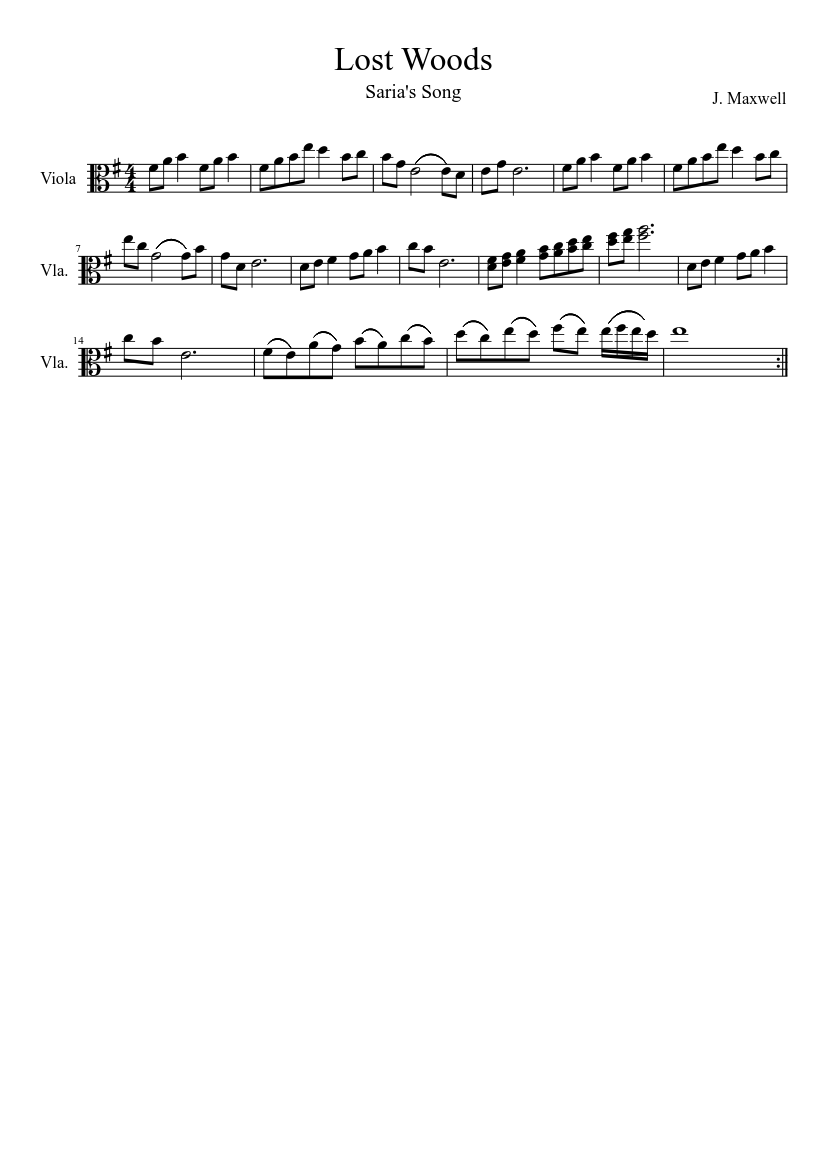 the legend of zelda ocarina of time - lost woods