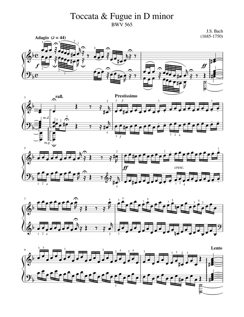 Музыка бах токката. И. С. Бах. Токката и фуга Ре минор, BWV 565. Ноты для фортепиано Бах токката и фуга Ре минор BWV 565. Органная токката и фуга Ре минор Бах. Бах токката и фуга Ре минор фуга Ноты.