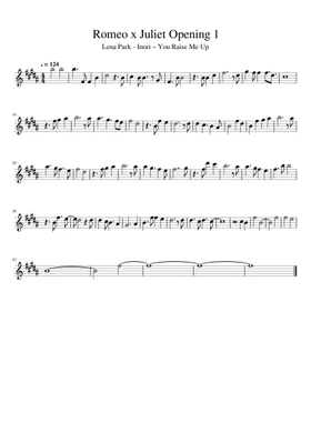 Free Inori ~ You Raise Me Up by Lena Park sheet music | Download PDF or  print on Musescore.com