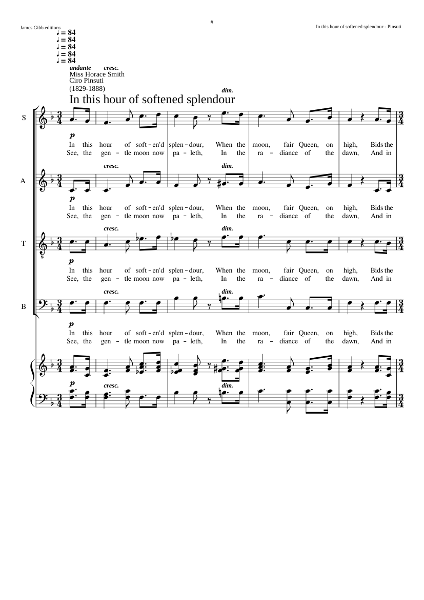 In this hour of softened splendout