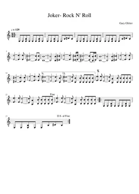 Free Gary Glitter sheet music | Download PDF or print on Musescore.com