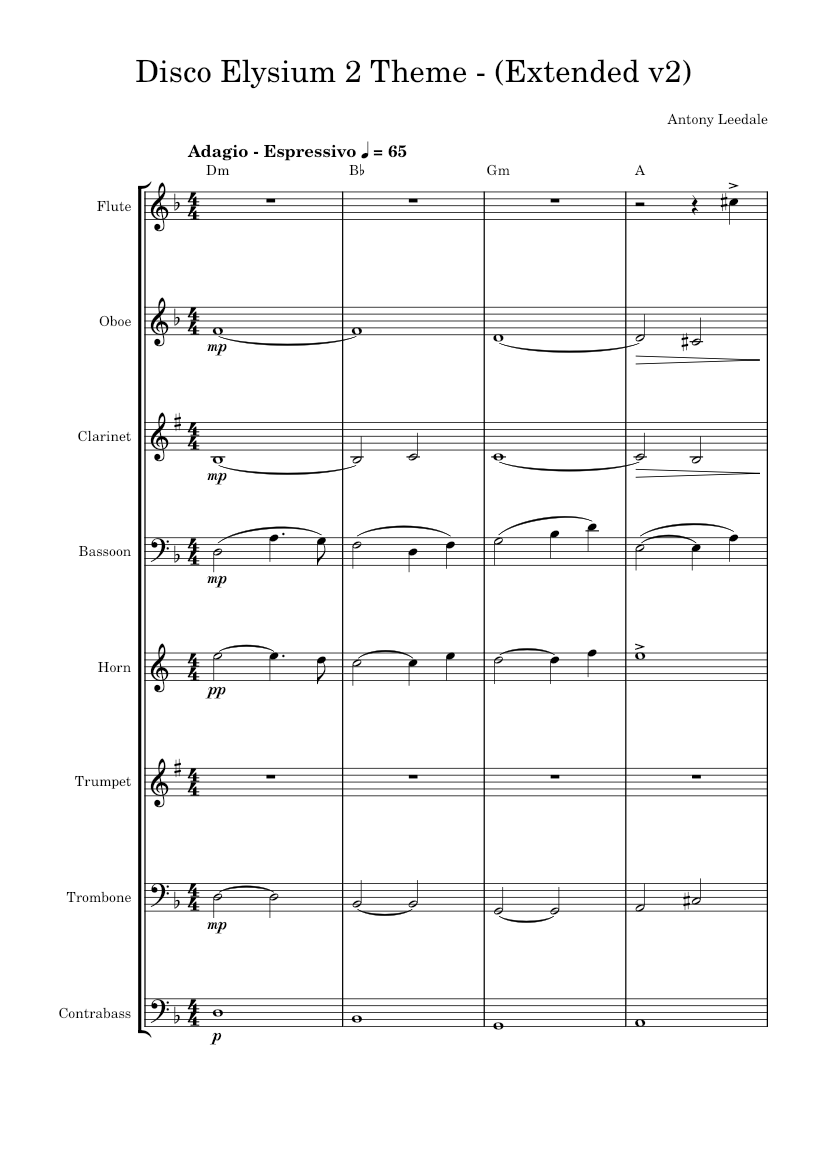 Disco Elysium 2 Theme - (Extended v2) Sheet Music with Chords for ...