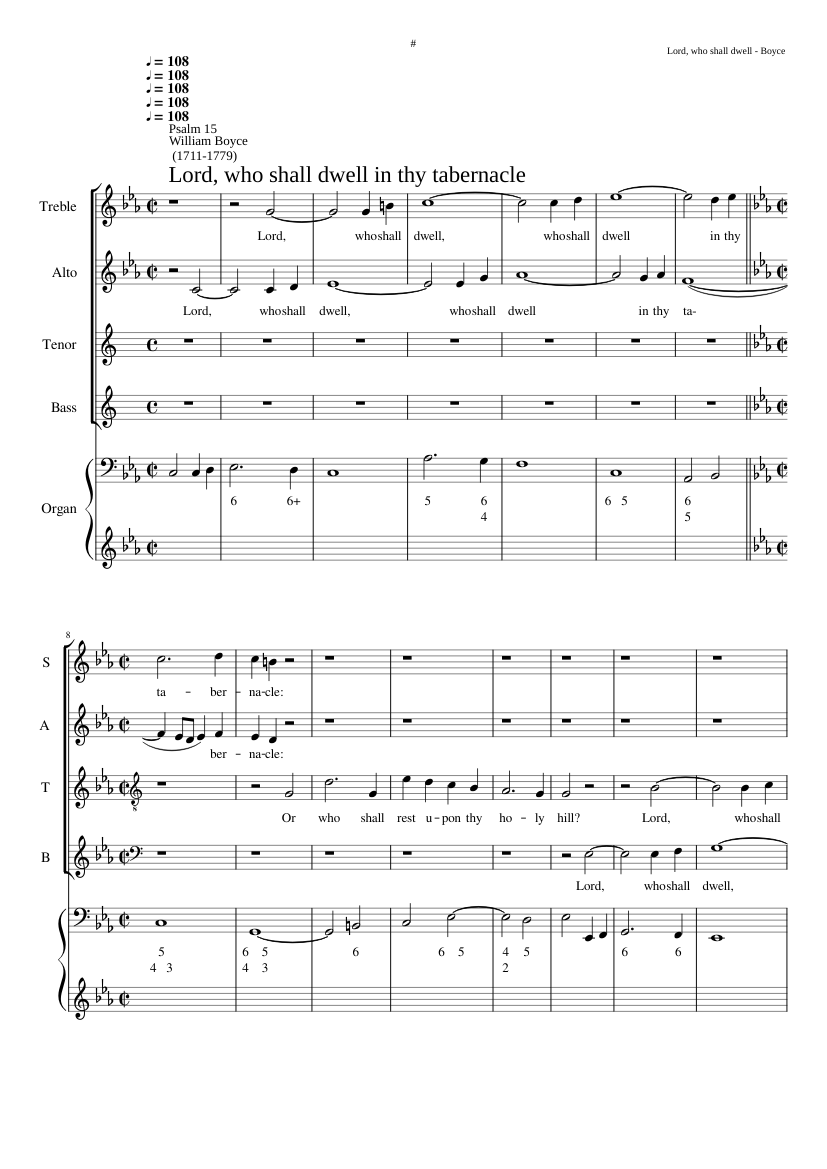 Lord who shall dwell in thy tabernacle