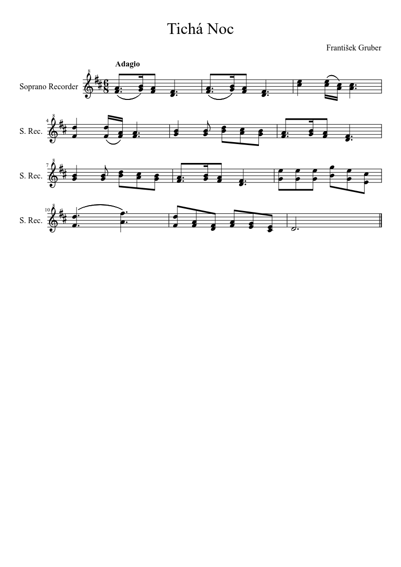 Tichá noc (Silent Night Stille Nacht)