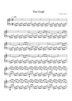 Van gogh sheet music by amirh4788 | Play, print, and download in PDF or  MIDI sheet music on Musescore.com