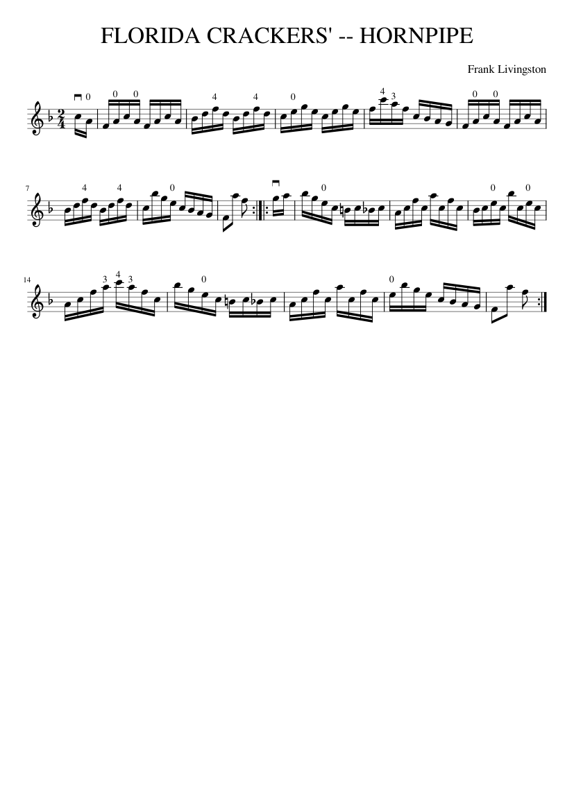 FLORIDA CRACKERS' -- HORNPIPE