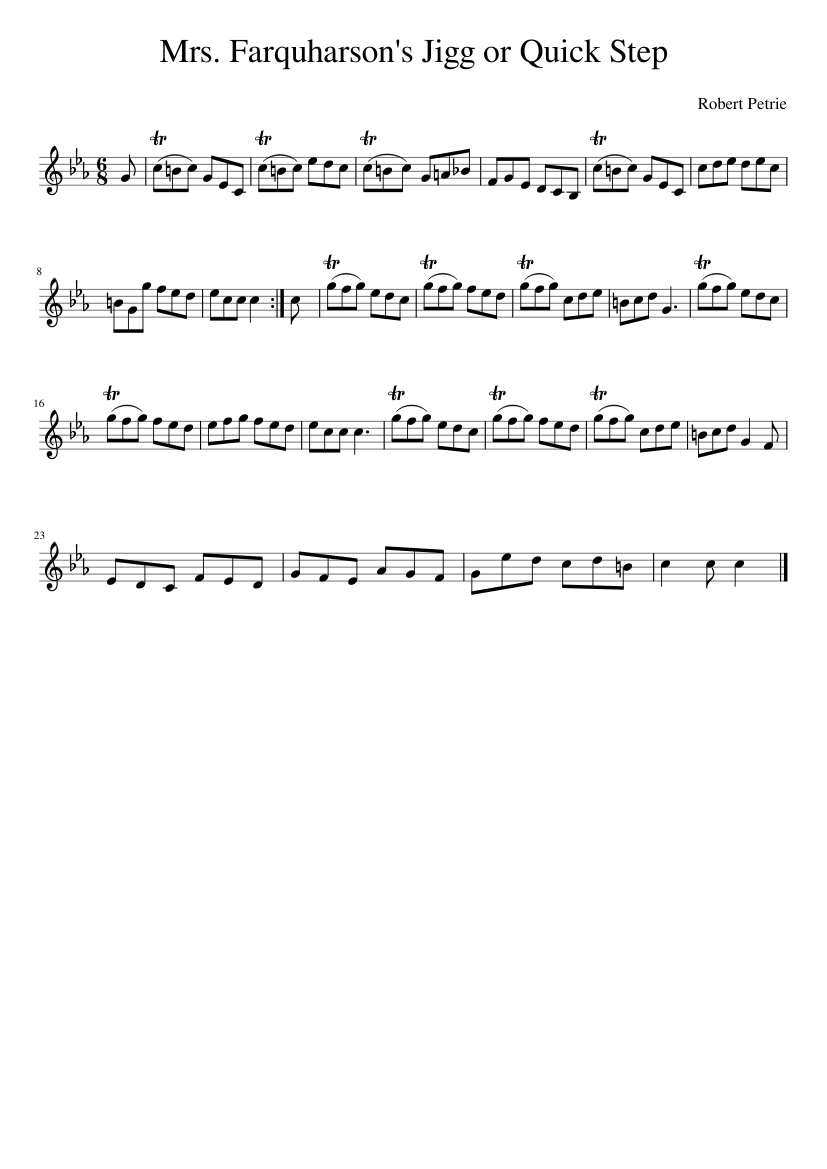 Mrs. Farquharson's Jigg or Quick Step