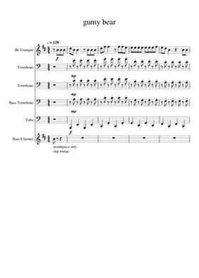 Gummy Bear Song - Piano Sheet music for Piano (Solo) Easy
