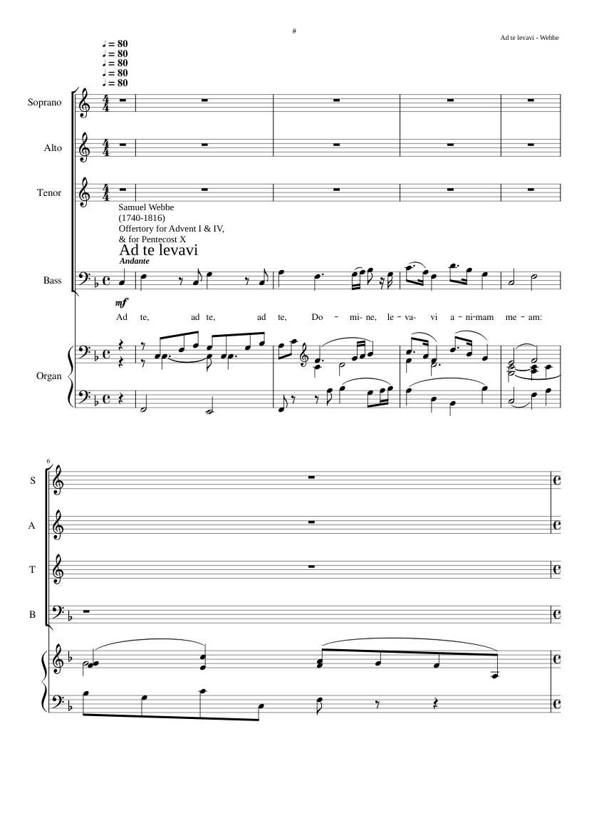 Ad te levavi