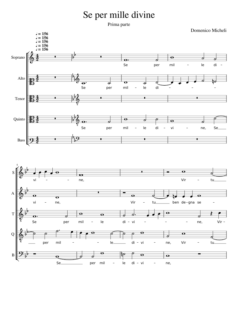 Se per mille divine