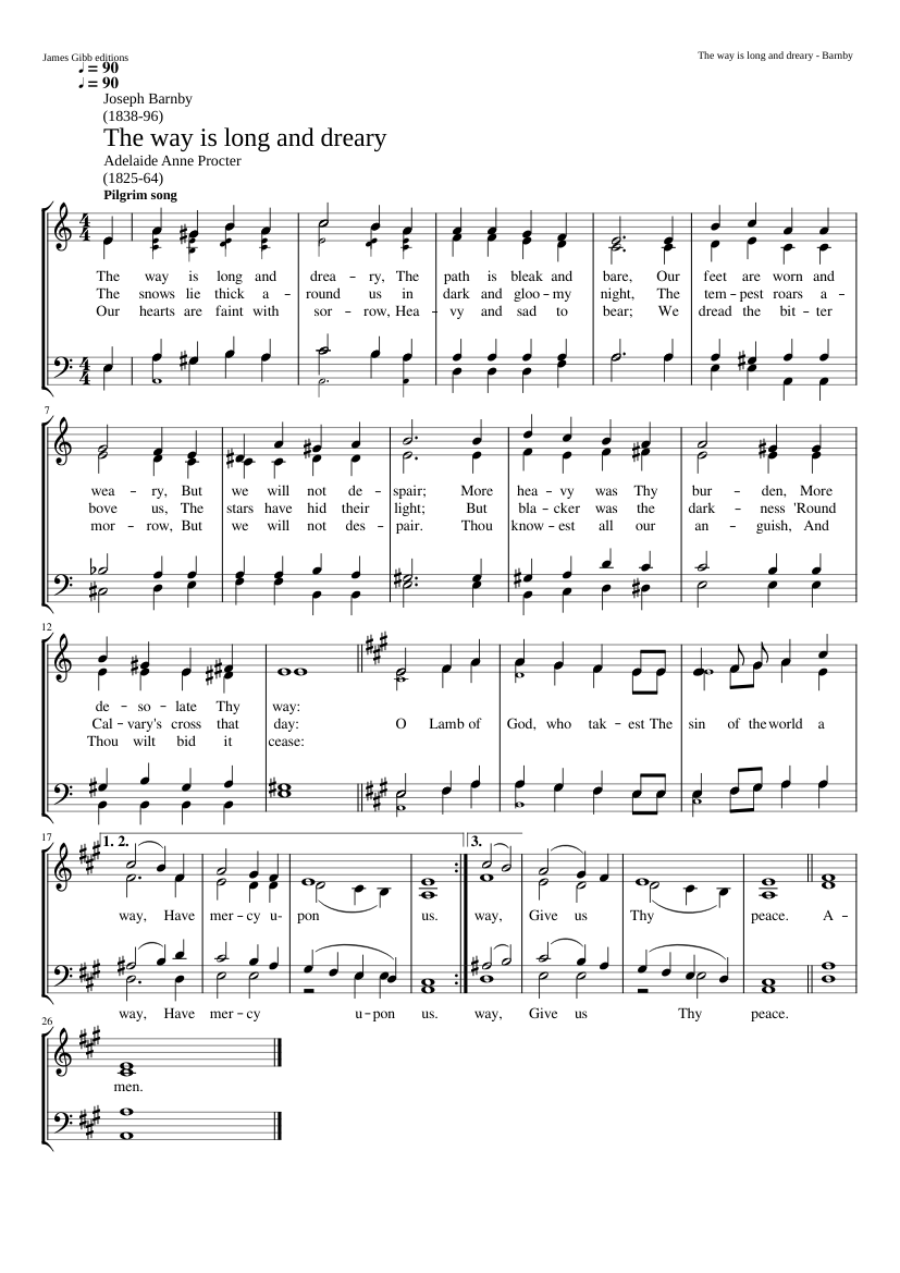 The way is long and dreary