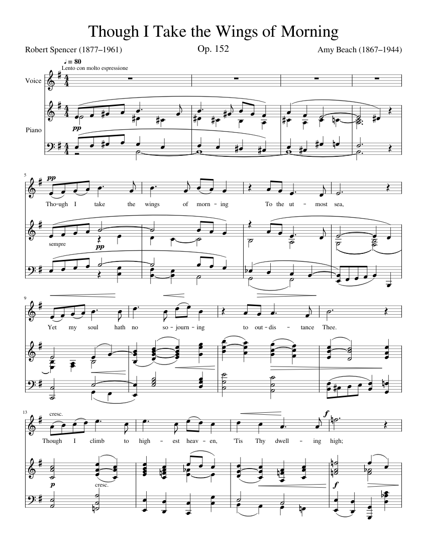 Though I Take the Wings of Morning