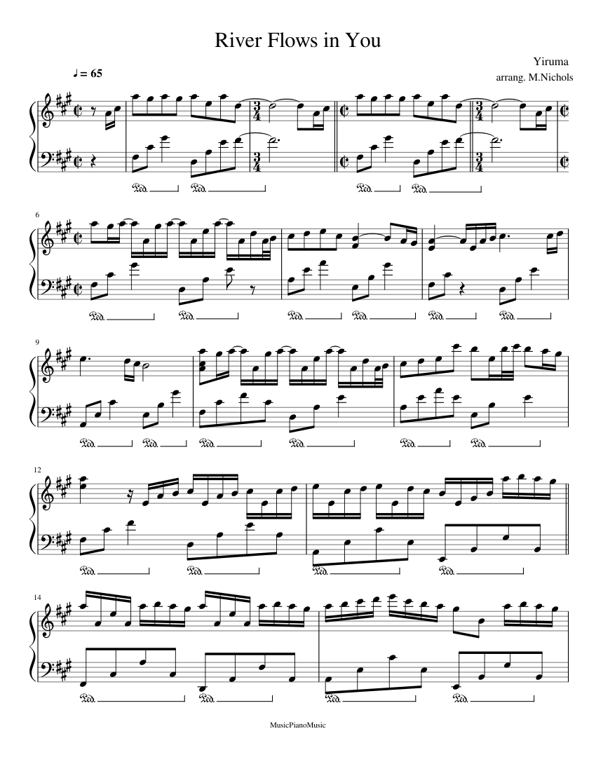 River Flows in You Sheet music for Piano (Solo) | Download and print in