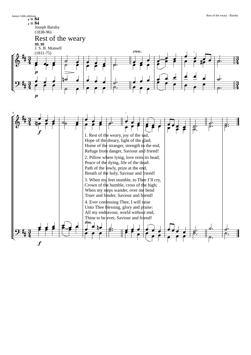 Rest of the weary