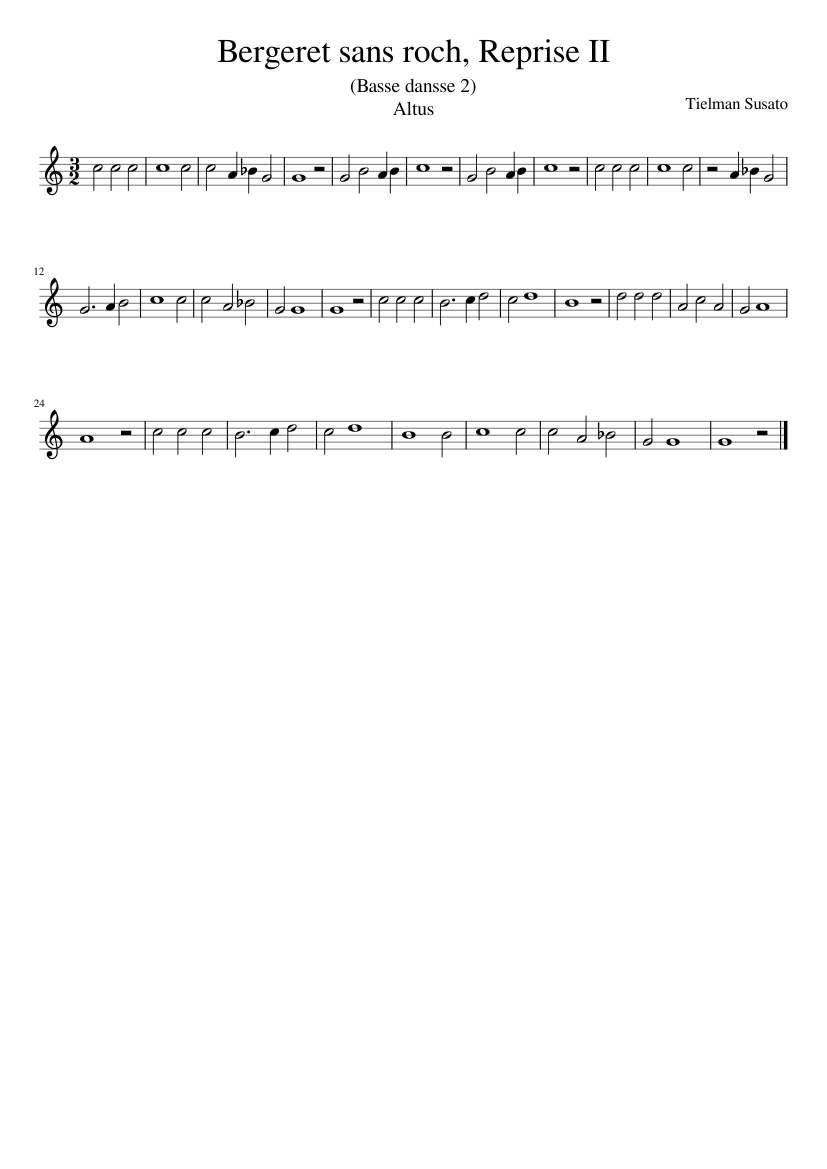 Bergeret sans roch Reprise II