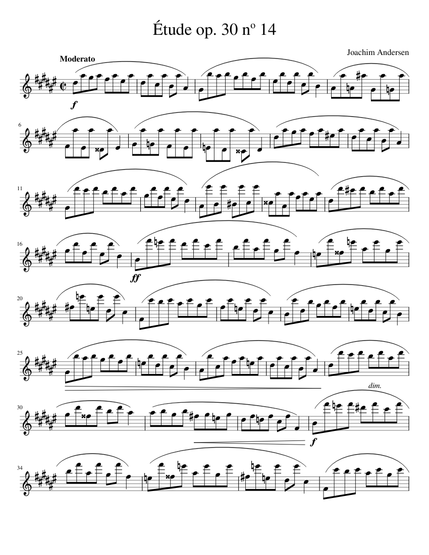 24 Etudes for Flute Op.30