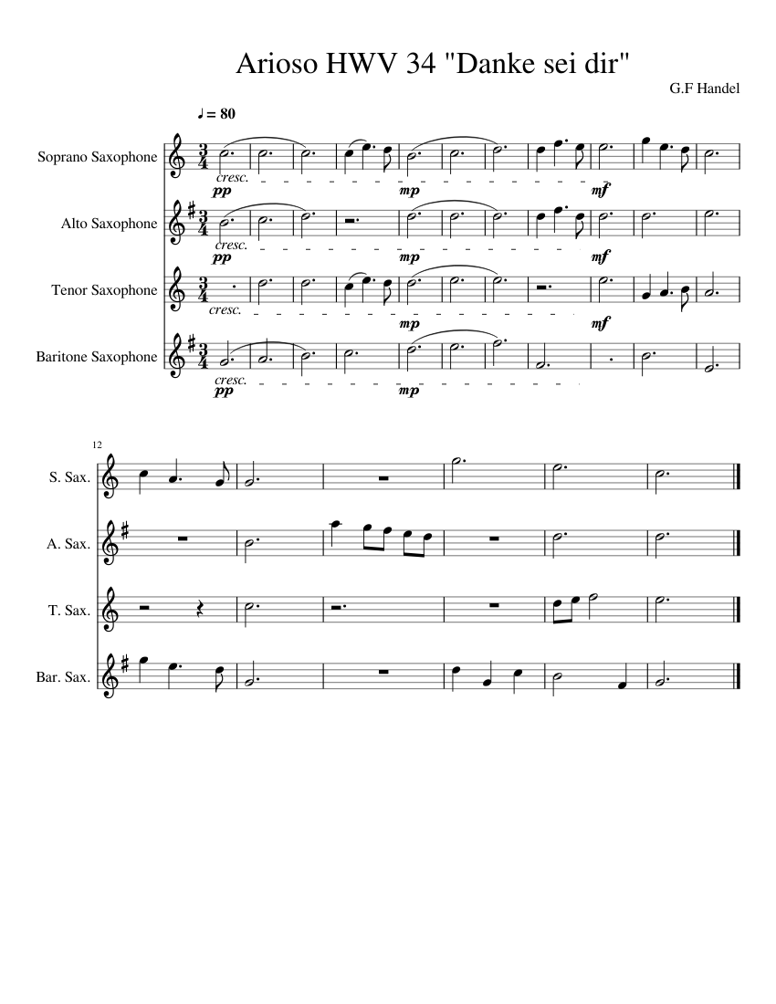 Thanks Be To Thee (Arioso) by G.F Handel