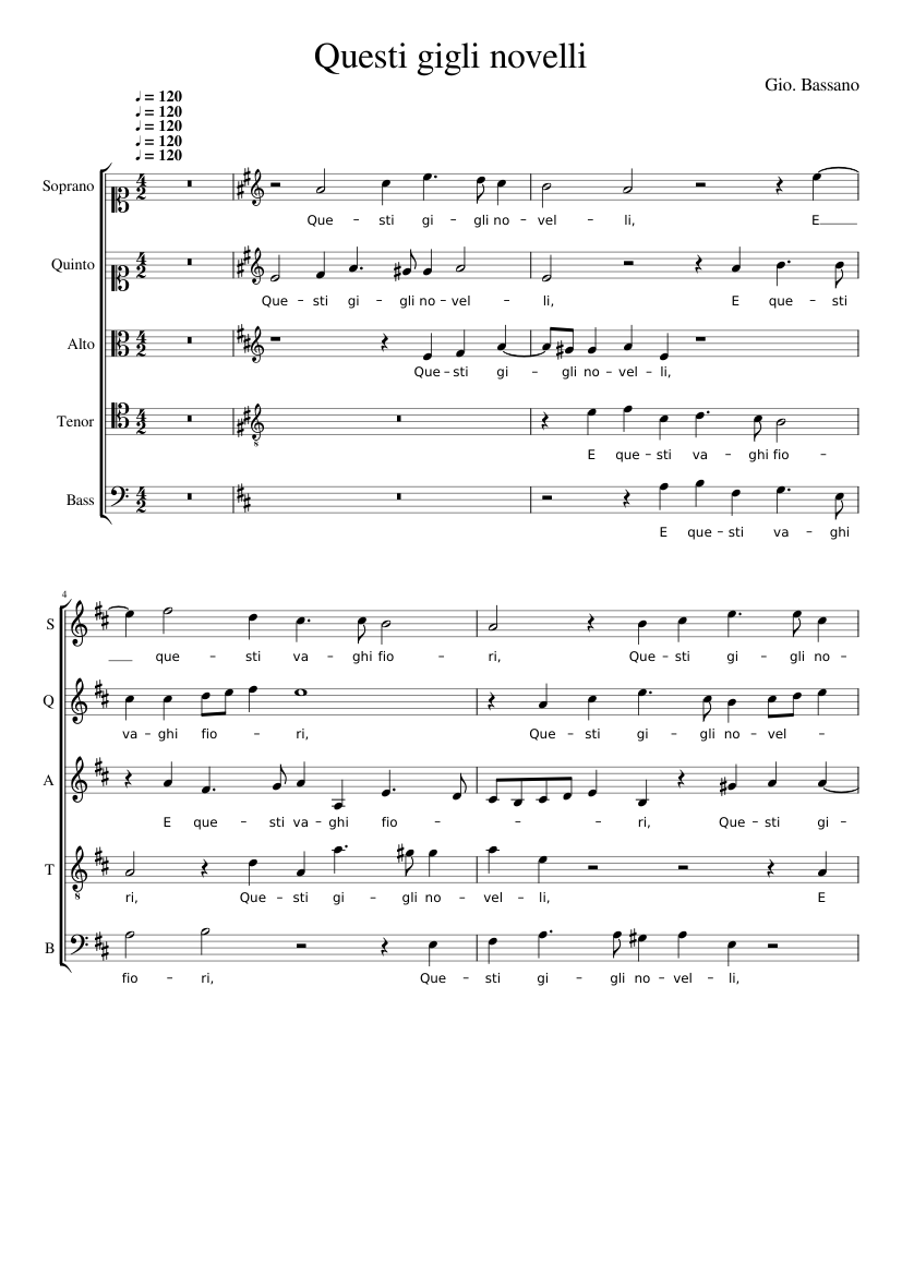 Questi gigli novelli