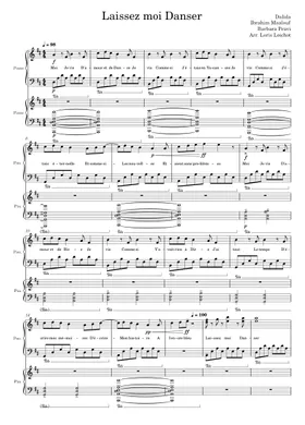 Free Dalida sheet music | Download PDF or print on Musescore.com