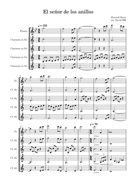 el señor de los anillos theme by Misc Soundtrack free sheet music |  Download PDF or print on Musescore.com