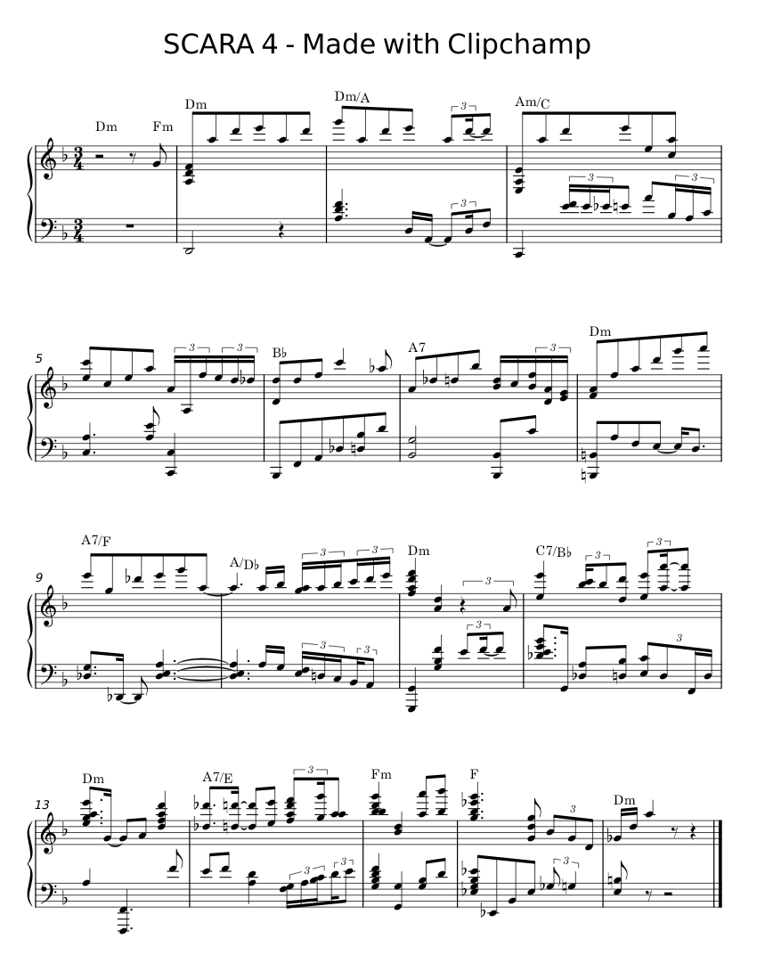 SCARA 4 Sheet music for Piano (Solo) | Musescore.com