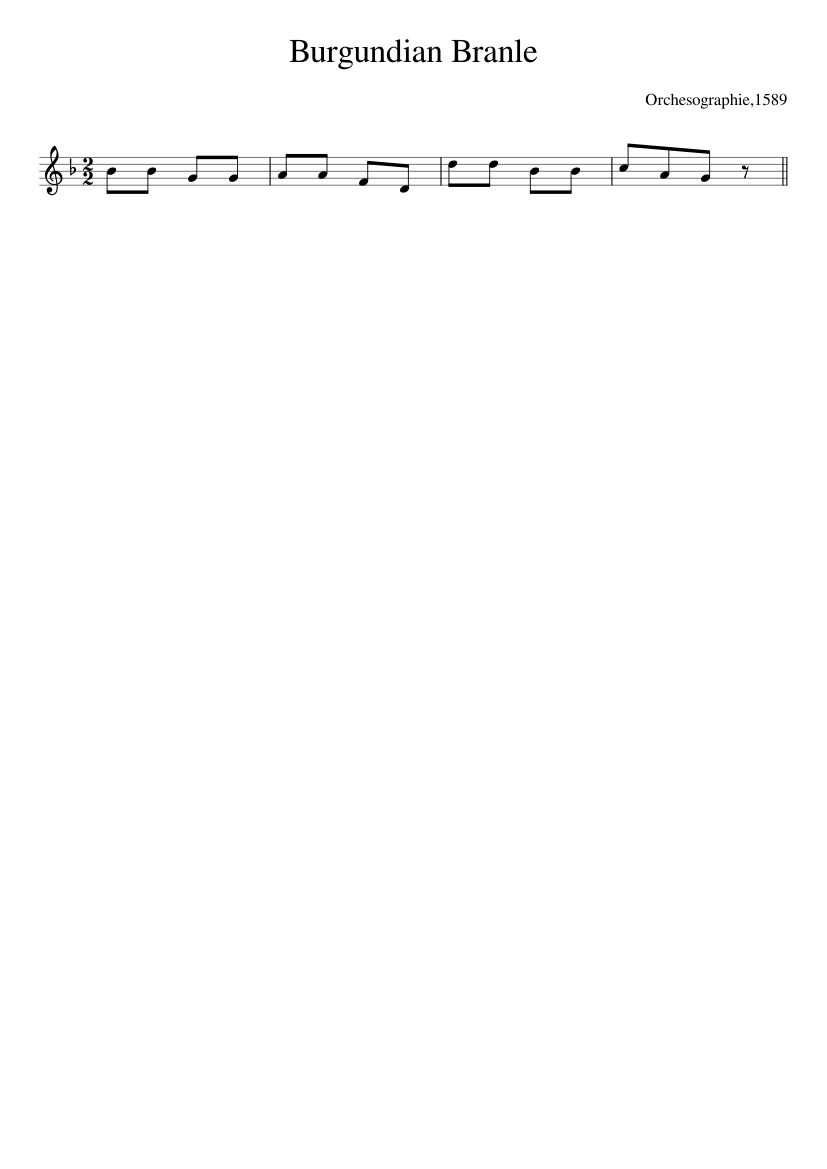Burgundian Branle