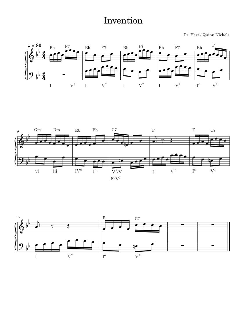 Invention Sheet music for Piano (Solo) Easy | Musescore.com