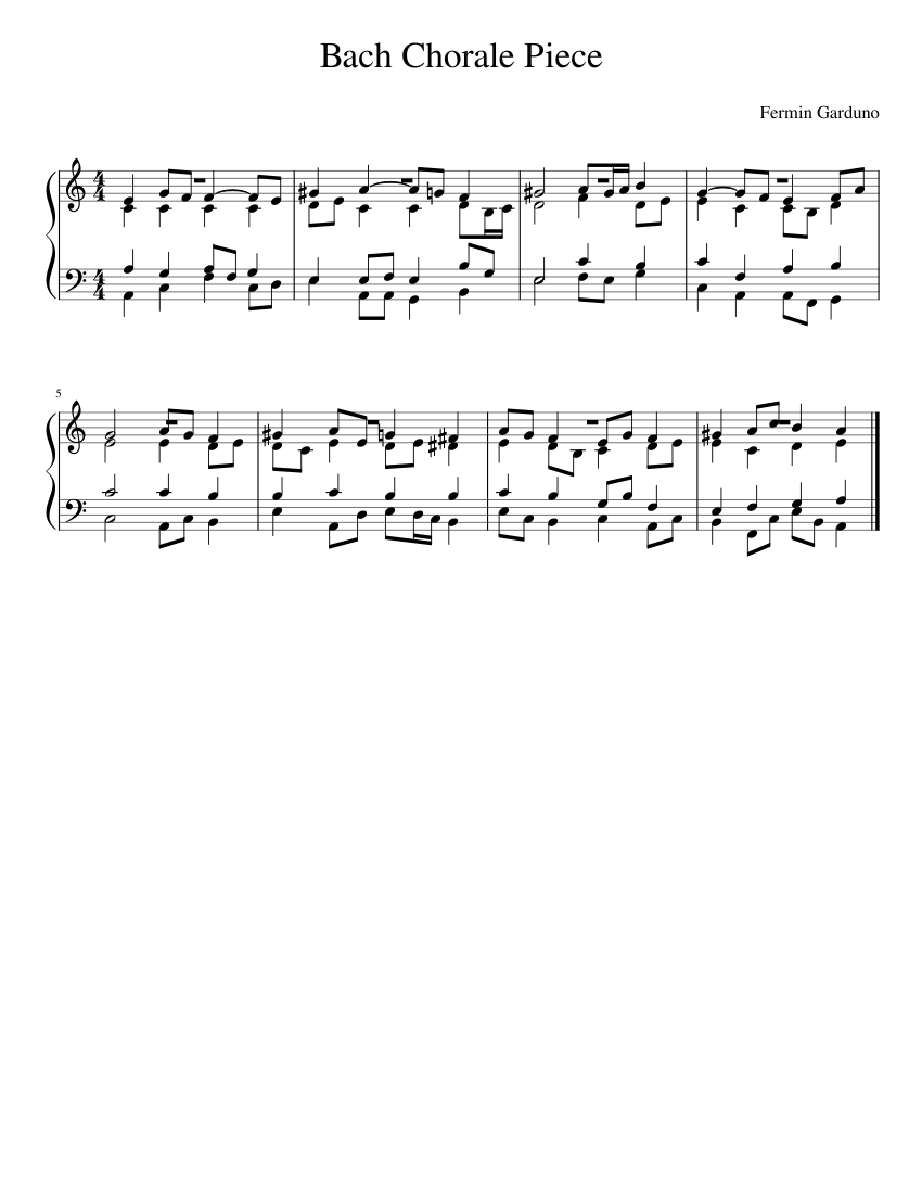 Fermin's Bach Style Composition
