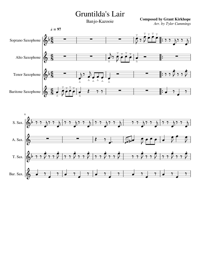 Gruntilda's Lair - piano tutorial